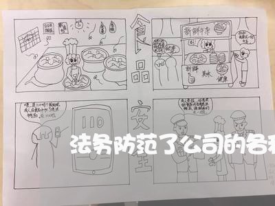 法务防范了公司的各种风险 法务防范了公司的各种风险