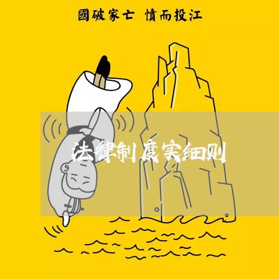 法律制度实细则 法律制度实细则