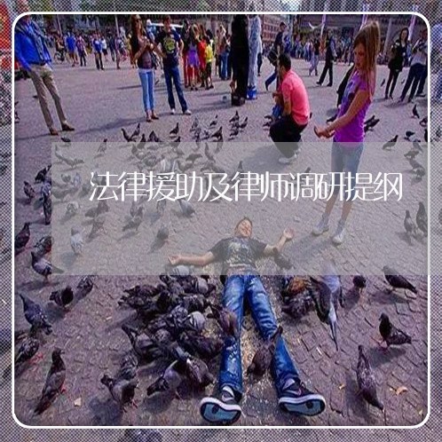 法律援助及律师调研提纲 法律援助及律师调研提纲