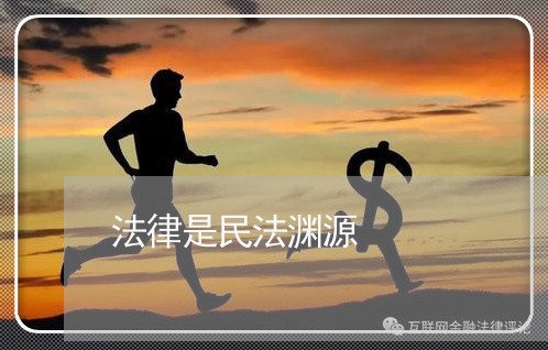 法律是民法渊源