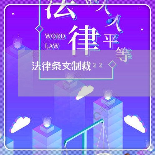 法律条文制裁 法律条文制裁