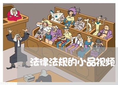 法律法规的小品视频