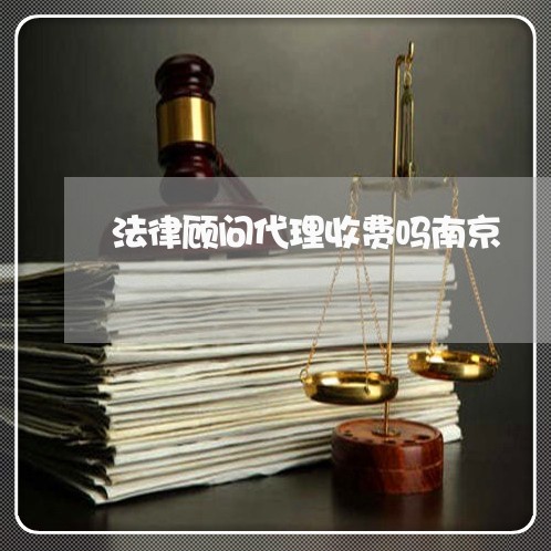 法律顾问代理收费吗南京/2023061895046