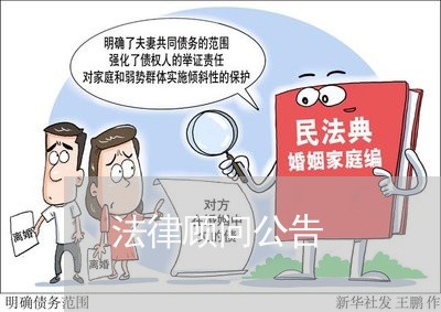 法律顾问公告/2023061643483 法律顾问公告/2023061643483