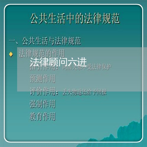 法律顾问六进/2023061653793 法律顾问六进/2023061653793