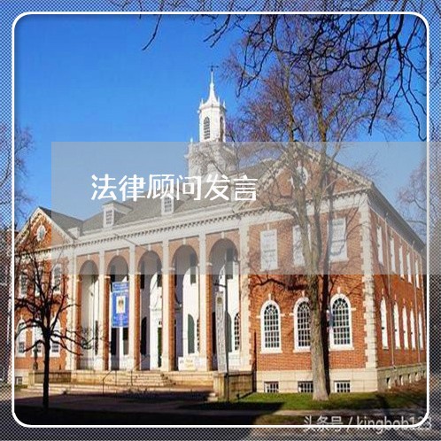 法律顾问发言/2023061739270 法律顾问发言/2023061739270