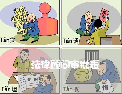 法律顾问审批表/2023061773824