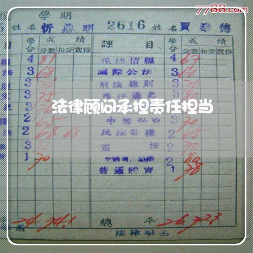 法律顾问承担责任担当/2023061966158 法律顾问承担责任担当/2023061966158