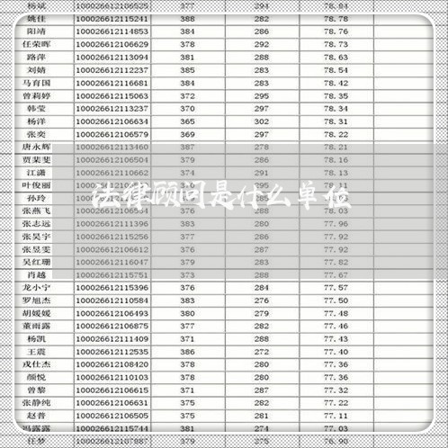 法律顾问是什么单位 法律顾问是什么单位