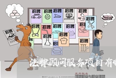 法律顾问服务项目有哪些/2023061892795 法律顾问服务项目有哪些/2023061892795