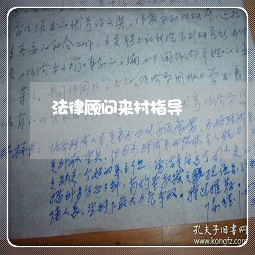 法律顾问来村指导/2023061761491 法律顾问来村指导/2023061761491