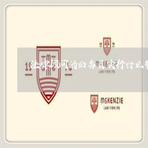 法律顾问的公务员实行什么制 法律顾问的公务员实行什么制