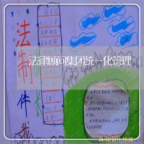 法律顾问集团统一化管理 法律顾问集团统一化管理