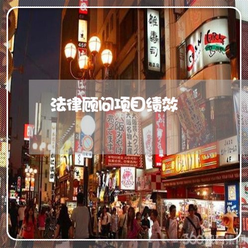 法律顾问项目绩效/2023061718472 法律顾问项目绩效/2023061718472