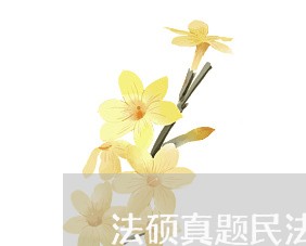 法硕真题民法法条分析