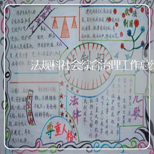 法规科社会综合治理工作总结 法规科社会综合治理工作总结