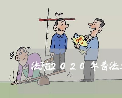 法院2020年普法工作计划