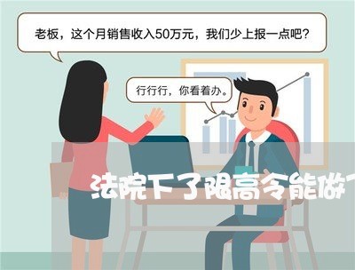 法院下了限高令能做飞机不 法院下了限高令能做飞机不