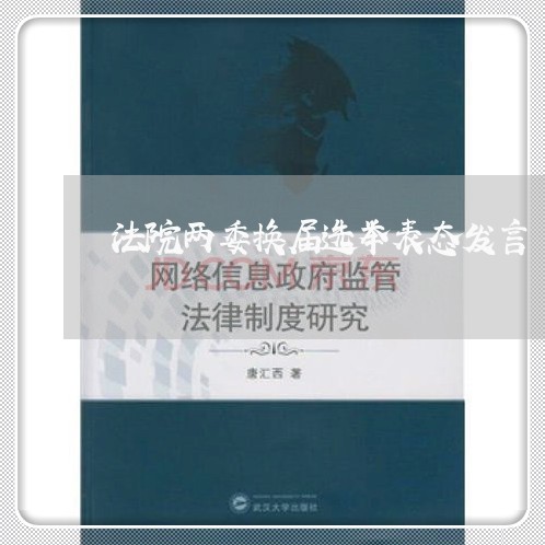 法院两委换届选举表态发言