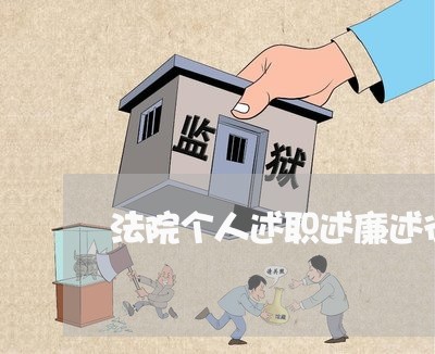法院个人述职述廉述德述法