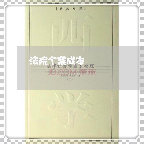 法院个案成本