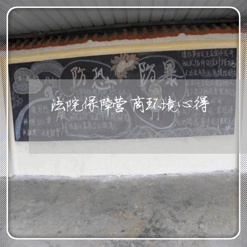 法院保障营商环境心得 法院保障营商环境心得