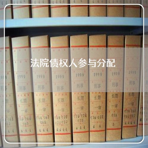 法院债权人参与分配