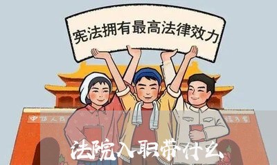 法院入职带什么