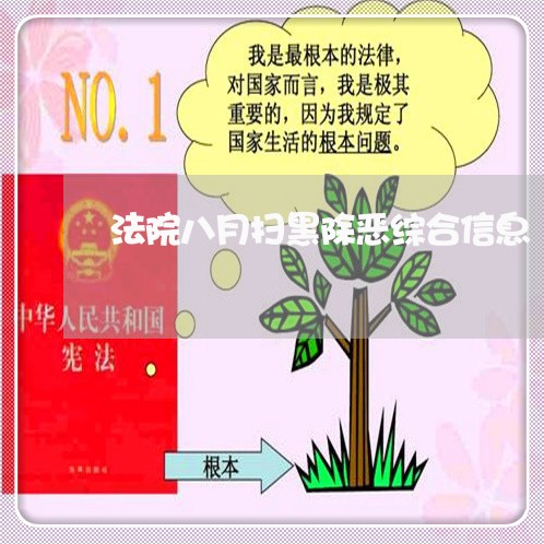 法院八月扫黑除恶综合信息