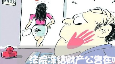 法院冻结财产公告在哪里 法院冻结财产公告在哪里