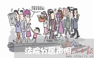 法院分居声明