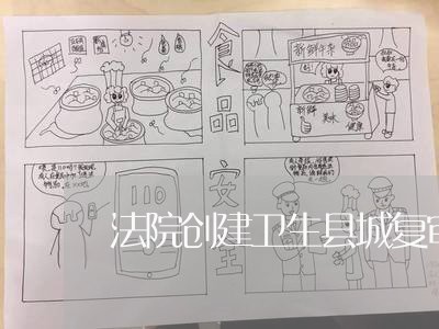 法院创建卫生县城复审工作方案