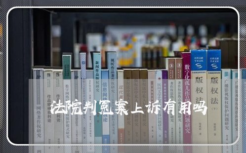 法院判冤案上诉有用吗