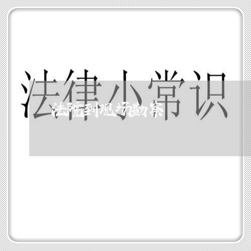 法院到现场勘察