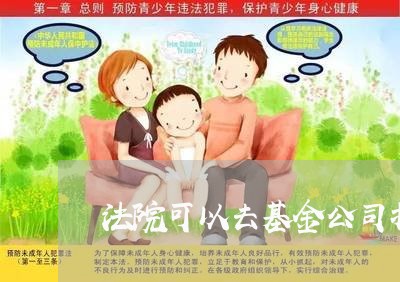 法院可以去基金公司扣划