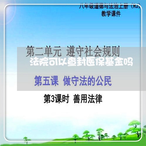 法院可以查封医保基金吗 法院可以查封医保基金吗