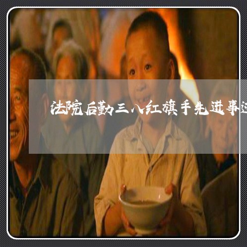 法院后勤三八红旗手先进事迹材料 法院后勤三八红旗手先进事迹材料