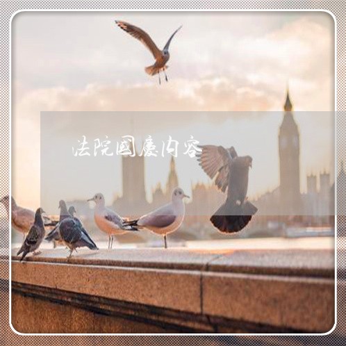法院国庆内容