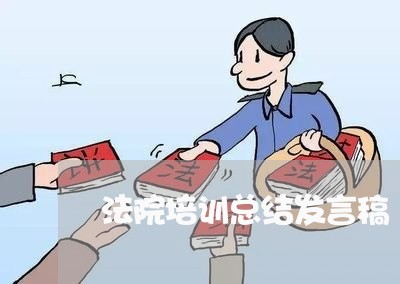 法院培训总结发言稿