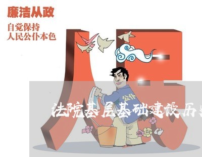 法院基层基础建设历史