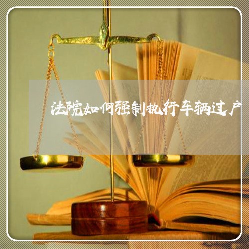 法院如何强制执行车辆过户 法院如何强制执行车辆过户