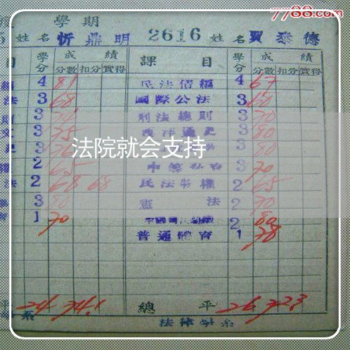 法院就会支持 法院就会支持