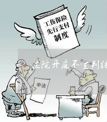 法院开庭不宣判结果吗