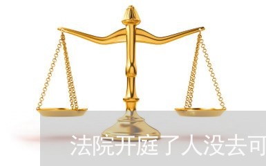 法院开庭了人没去可以嘛