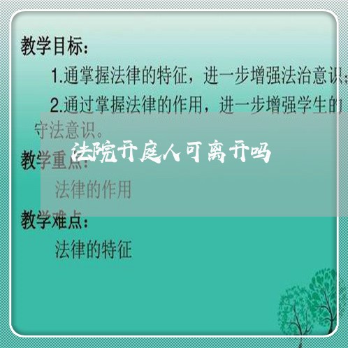 法院开庭人可离开吗