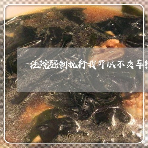 法院强制执行我可以不交车钥匙吗 法院强制执行我可以不交车钥匙吗