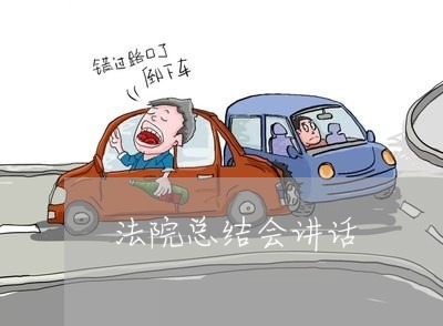 法院总结会讲话