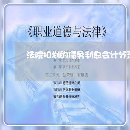 法院扣划的债务利息会计分录 法院扣划的债务利息会计分录
