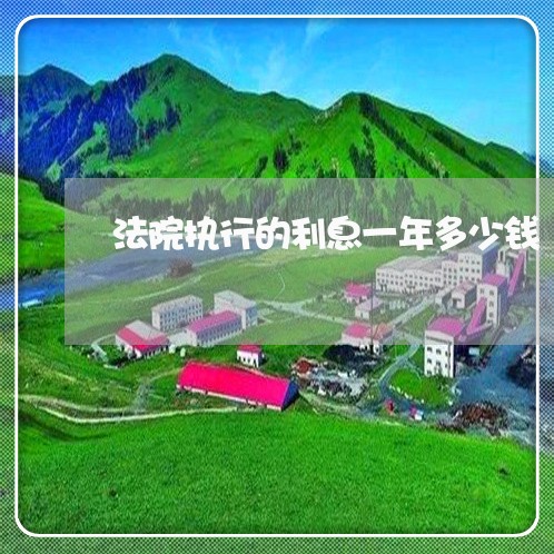 法院执行的利息一年多少钱 法院执行的利息一年多少钱