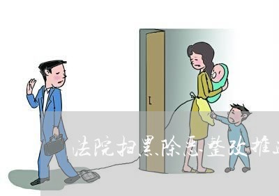 法院扫黑除恶整改推进会讲话稿